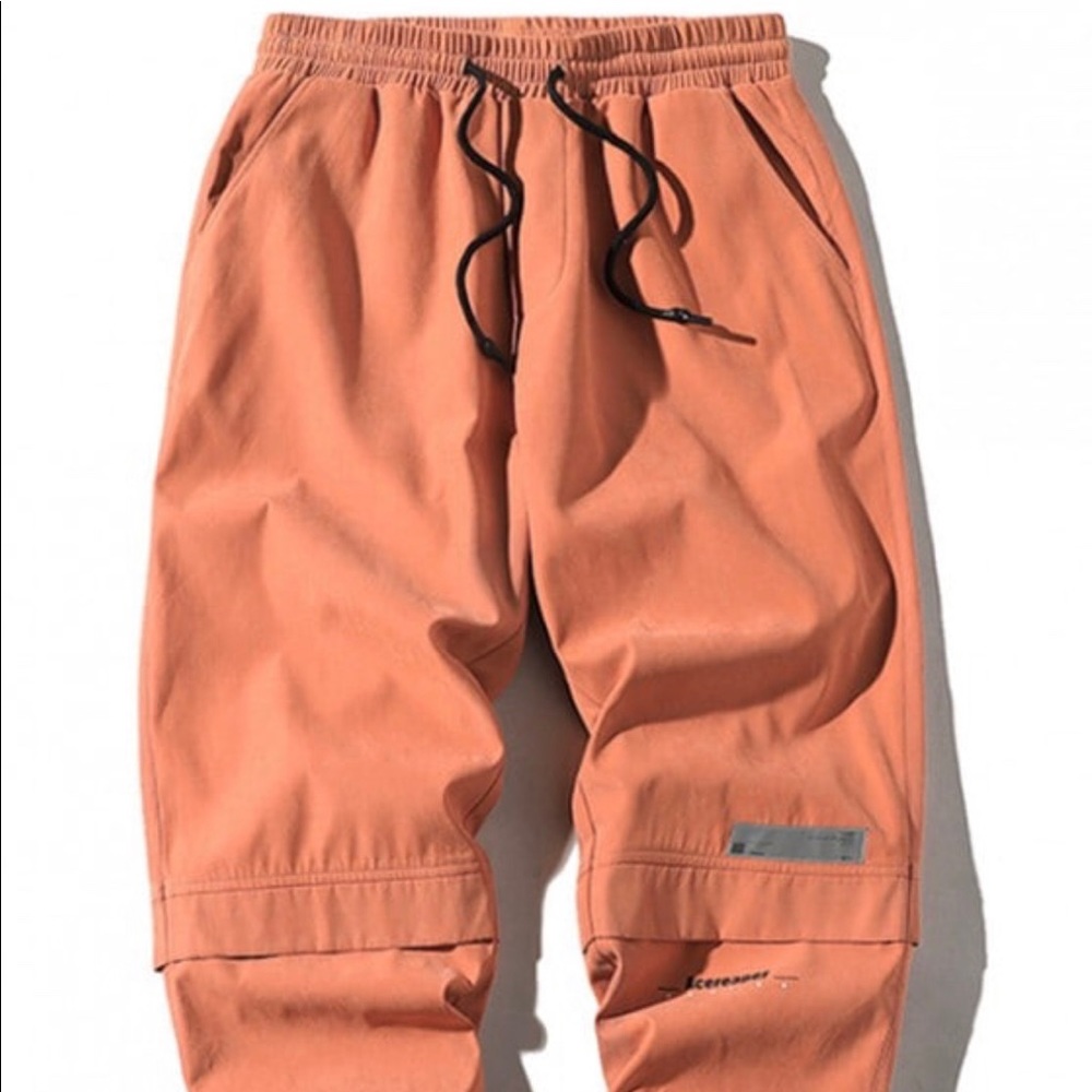 Zaful orange cargo pants